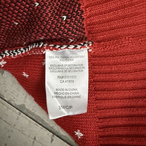 Coca Cola Women's Small Red Polar Bear Ugly Christmas Sweater Holiday Cute Cozy - Picture 5 of 6